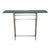 Finest Quality French Directoire Steel and Glass Shallow Depth Console Table For Sale