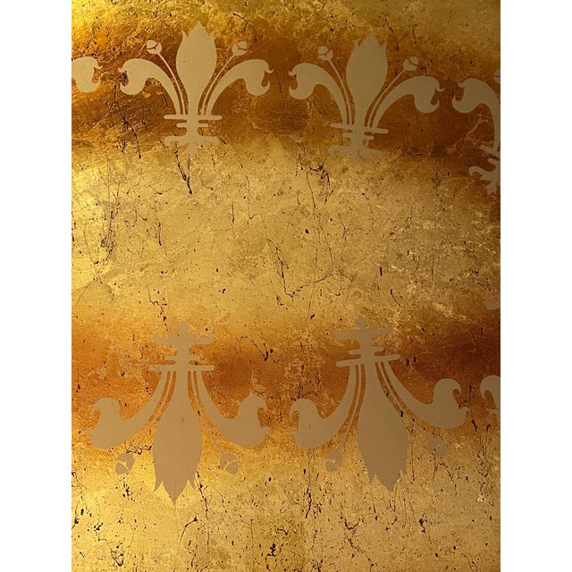 Mid-Century Florentine Reverse-Painted Glass Coffee Table – 1950s–60s Italian Hollywood Regency For Sale - Image 10 of 10