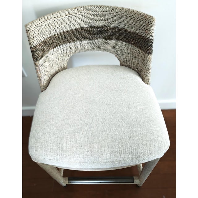 American Palecek Fritz Rope Counter Stools- Set of 3 For Sale - Image 3 of 10