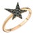 Own Your Story Blackout Rock Star Ring in Rose Gold, Size 5 For Sale