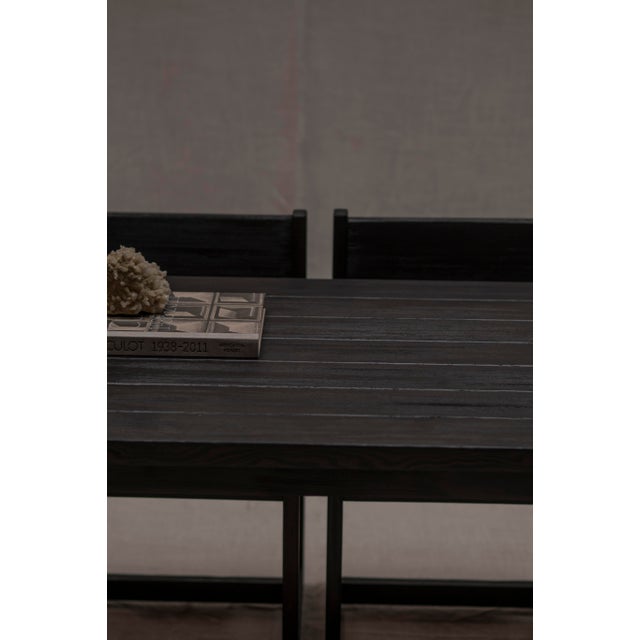 Wood Minimalist Dining Set by Hugo Svensson for Bjärnums Möbelfabrik, 1960s, Set of 5 For Sale - Image 7 of 17