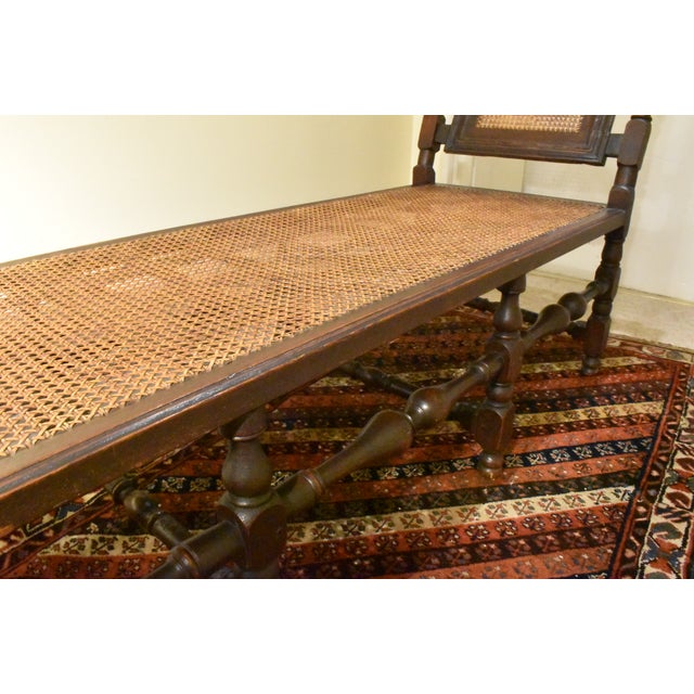 Red 18th Century English Baroque Caned Seat Day Bed For Sale - Image 8 of 8