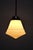 Beautiful vintage lamp with milk glass and a nickel-plated fixture. The length of the rod can be shortened quite easily....