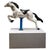 Mid-Century Industrial Aluminum Carousel Horse Figure on Stand, 1960s For Sale - Image 6 of 6