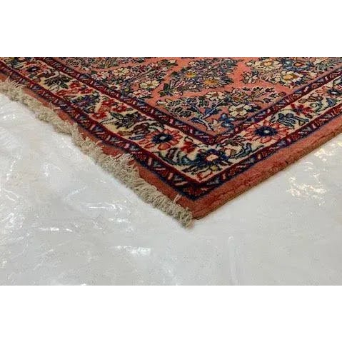 Textile 1970s Vintage Persian Sarouk Rug For Sale - Image 7 of 8