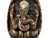 Coffee Vintage Oval Egg Shape Wood Relief Carved Ganesha Meditation Figure For Sale - Image 8 of 8