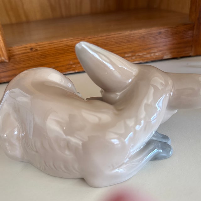 Lladro Vintage Lladro #1065 Fox & Cub Figurine Retired For Sale - Image 4 of 8