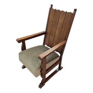 Vintage Armchair in Oak, 1930s For Sale