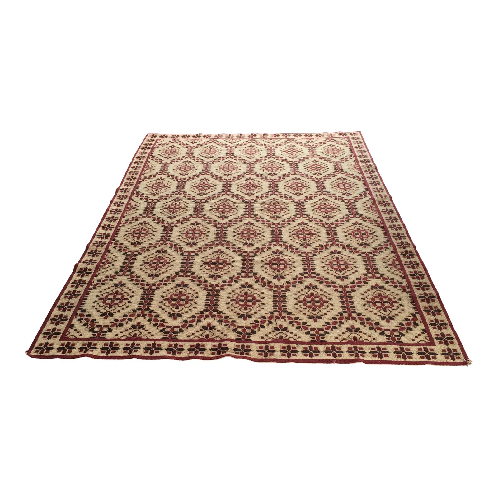 Stark Carpet Portuguese Needlepoint Area Rug 5′10″ × 9′ Chairish
