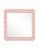 Contemporary Fleur Home Audubon Bamboo Sticks Square Mirror in Salmon Berry, 31.5x31.5 For Sale - Image 3 of 3