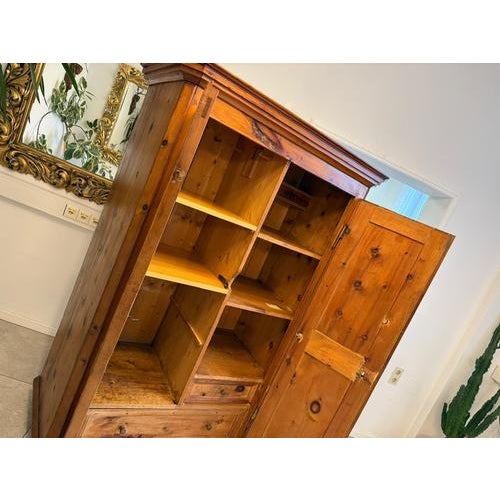 Antique Swiss Pine Wardrobe For Sale - Image 18 of 18