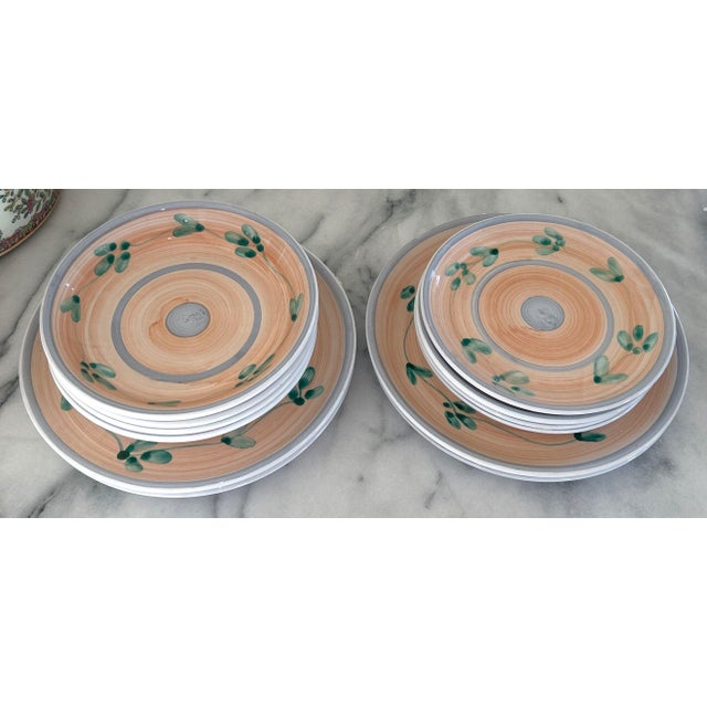 Twelve (12) fantastic pieces from Italian maker, Caleca. Hand painted, amazing craftsmanship, and great durability. The...