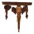 1980s Vintage Indian Wooden Elephant Head Legged Side Table For Sale