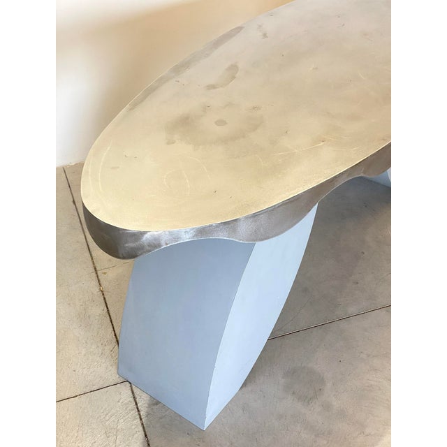 Iron and Steel Console, 1980s For Sale - Image 13 of 18