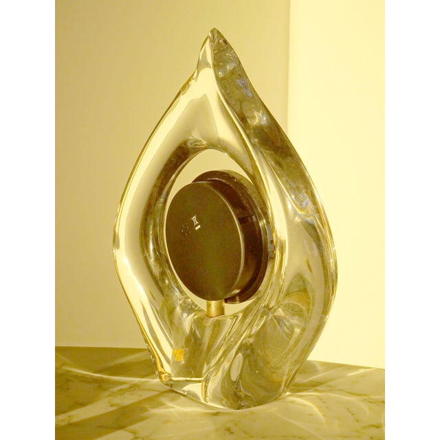 Crystal Teardrop Clock by Jean Daum for Daum, 1960s For Sale - Image 10 of 13