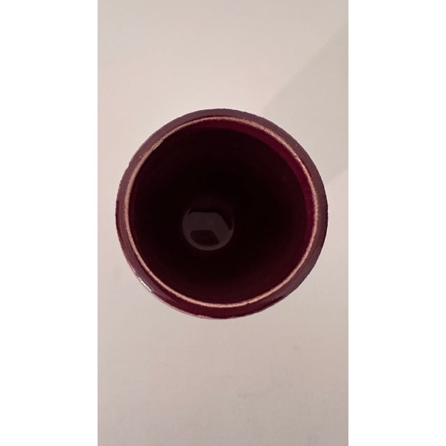 Antique Ox Blood Stoneware Vase Signed For Sale In New York - Image 6 of 11