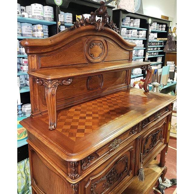 French Country Louis XV Style Sideboard Server For Sale In West Palm - Image 6 of 18