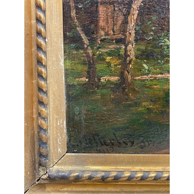 Rustic European Carl Oesterley Jr. (Göttingen 1839 - Blankenese 1930) For Sale - Image 3 of 6