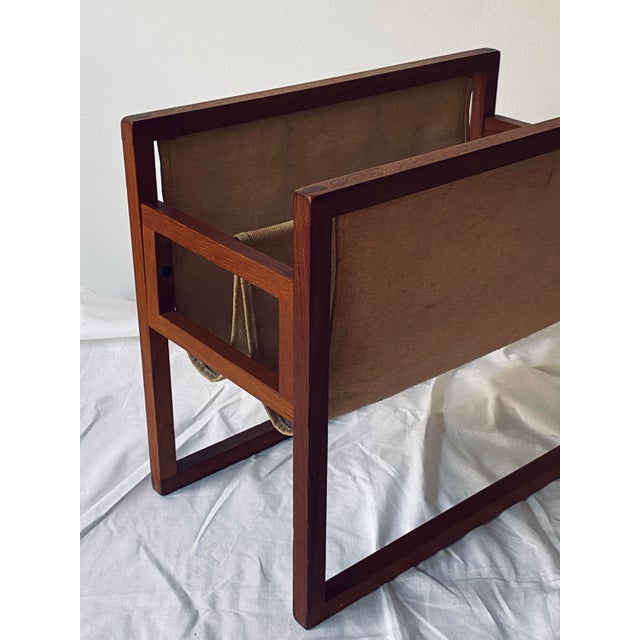 Metal Newspaper Stand by Henning Wind Hansen for Sika Møbler, Denmark For Sale - Image 7 of 13