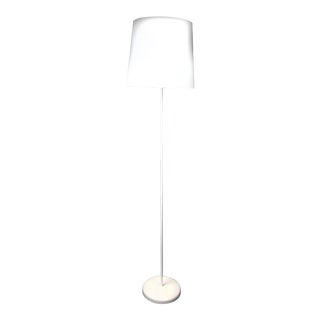 1970s Mid-Century Modern White Floor Lamp For Sale