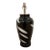 Currey & Co Modern Glass Jar Lamp Black & White For Sale