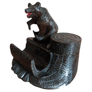 Black Forest Inkwell Bear, 1950s For Sale