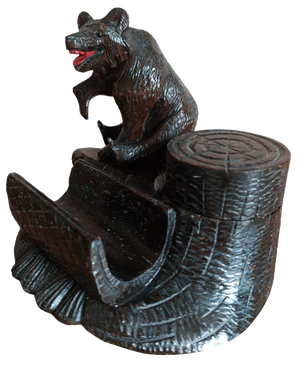Black Forest Inkwell Bear, 1950s