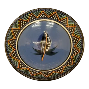Vintage South African Ceramic Handcrafted Painted Bowl Artist Signed