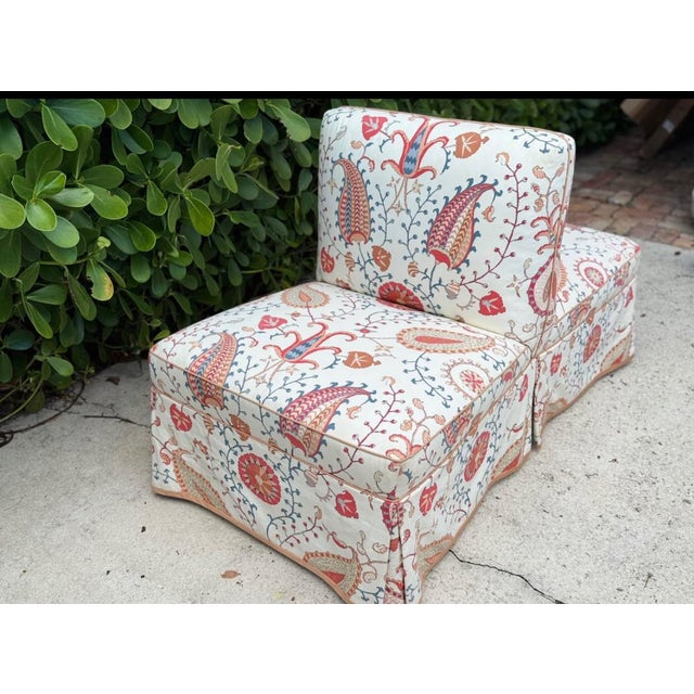 An exceptional and highly collectible tête-à-tête Attributed to Albert Hadley, sourced from a distinguished Palm Beach...