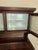 Antique Mahogany Dental Cabinet With Diamond Frosted Windows and Crystal Knobs For Sale In Chicago - Image 6 of 7
