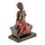 Emmanuel Villanis, Art Nouveau Sculpture of Seated Girl, 1900, Metal For Sale - Image 4 of 9