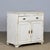 Rustic Antique White Buffet in Pine, 1910 For Sale - Image 3 of 17