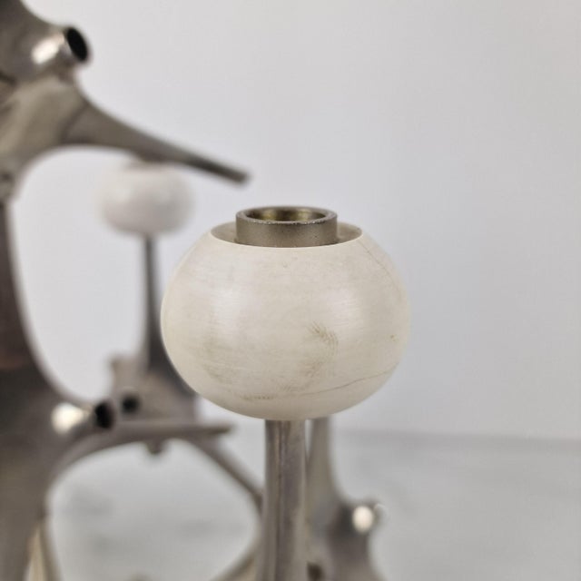 Metal Vintage Modular Candleholder by Caesar Stoffi & Fritz Nagel, 1970s For Sale - Image 7 of 15