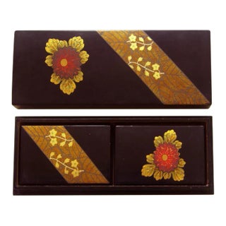 1950s Japanese Nested Lacquer Boxes - 3 Pieces For Sale