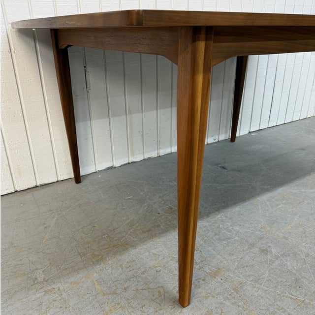 Mid-Century Modern Drexel Declaration Walnut Dining Table For Sale - Image 9 of 10
