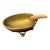 Vintage Evans Green Enamel & Brass Art Deco Ashtray For Sale
