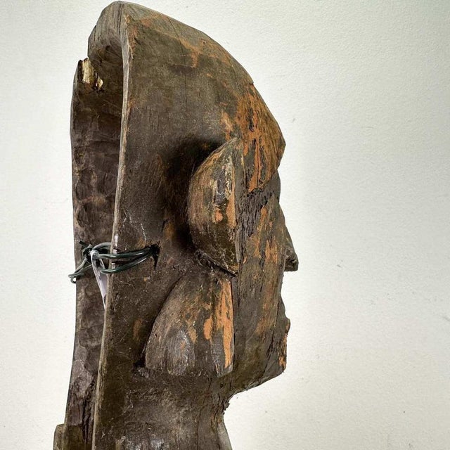 Ethnic Wooden Wall Sculpture For Sale - Image 9 of 11