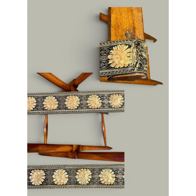 Antique Butler's Tray Table-Chestnut Wood-Dovetail-Original Stand-Folding-Serve For Sale - Image 15 of 16