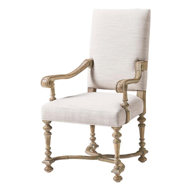 Early English Upholstered Armchair For Sale