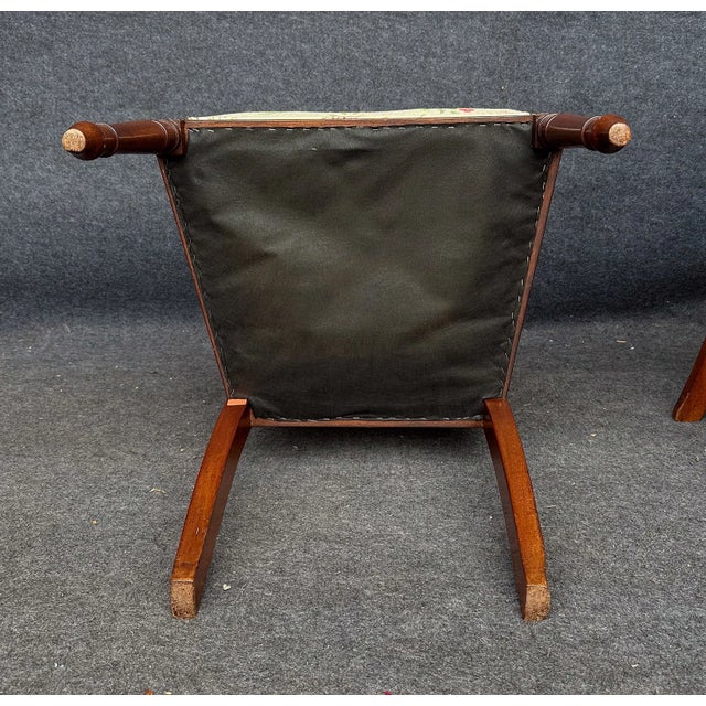 Wood Pair of Regency / 19th Century Arm Chairs For Sale - Image 7 of 7