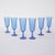 1970s Vintage Italian Cobalt Champagne Glasses, 1970s, Set of 6 For Sale - Image 5 of 9