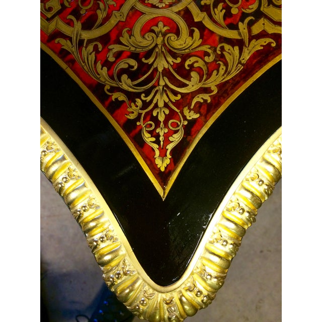 French 18/19 Century Boulle Fire Gilded Bronze and Tortoise Desk For Sale - Image 3 of 8