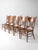 Vintage Oak Dining Chairs Set of 5 For Sale - Image 9 of 18