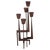 Brutalist Candleholder Sculpture in Wrought Iron, France, 1970s For Sale