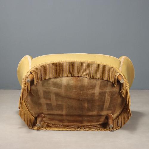 Yellow Capitonné Sofa, 1950s For Sale - Image 9 of 10