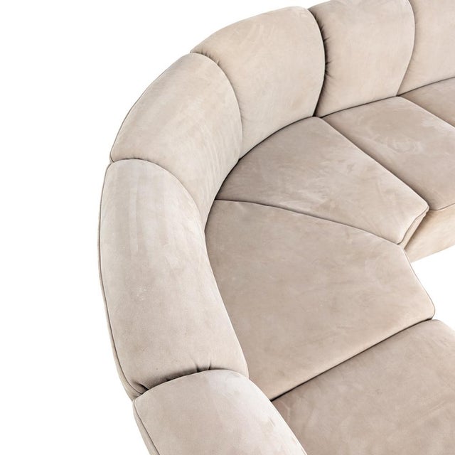 Beige Piccolino Corner Sofa in Suede from Walter Knoll For Sale - Image 8 of 15