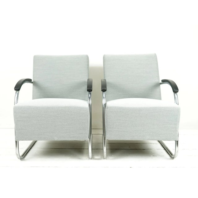 Gray Set of Bauhaus Cantilever Chairs by Mart Stam & Marcel Breuer for Mücke Melder, 1930s For Sale - Image 8 of 8