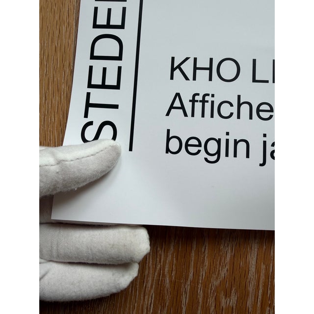 Modern Kho Liang Ie, Affiche Met Ontwerp Voor Een Lettertype, Begin Jaren 1970, Exhibition Poster, Printed in Netherlands For Sale - Image 3 of 13