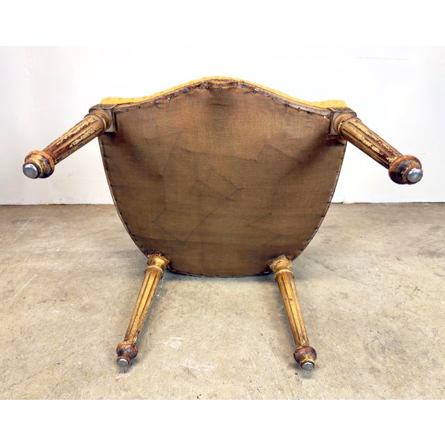 19th Century Louis XVI Directoire Style Painted Armchairs—a Pair For Sale - Image 11 of 12