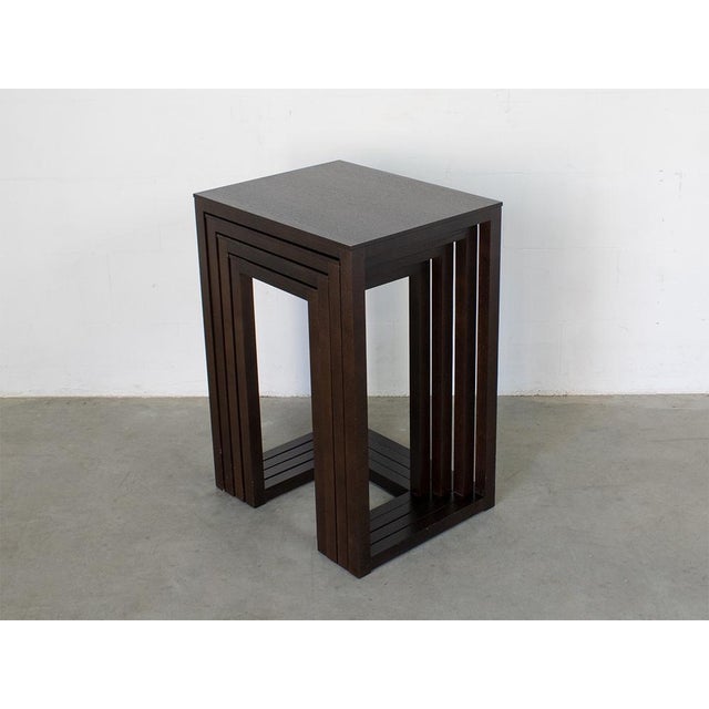 Tables by J. Hoffmann for Wittmann 1980s, Set of 4 For Sale - Image 12 of 14